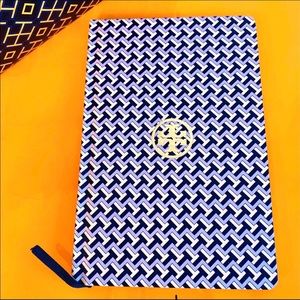Tory Burch NEW Jewel TZag Gold Logo Notebook